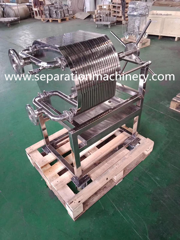 Beer And Wine Stainless Steel Multi Layer Plate Frame Filter Press Exported To Russia